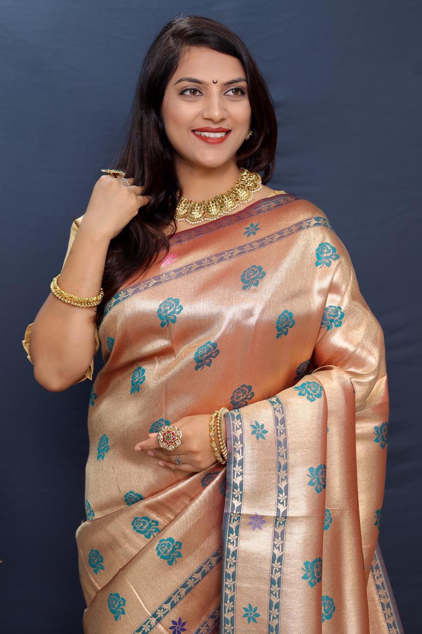 Zari Weaved Paithani Silk Saree