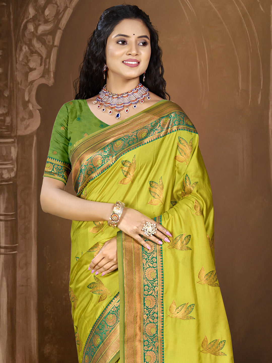 Zari Weaved Banarasi Silk Saree